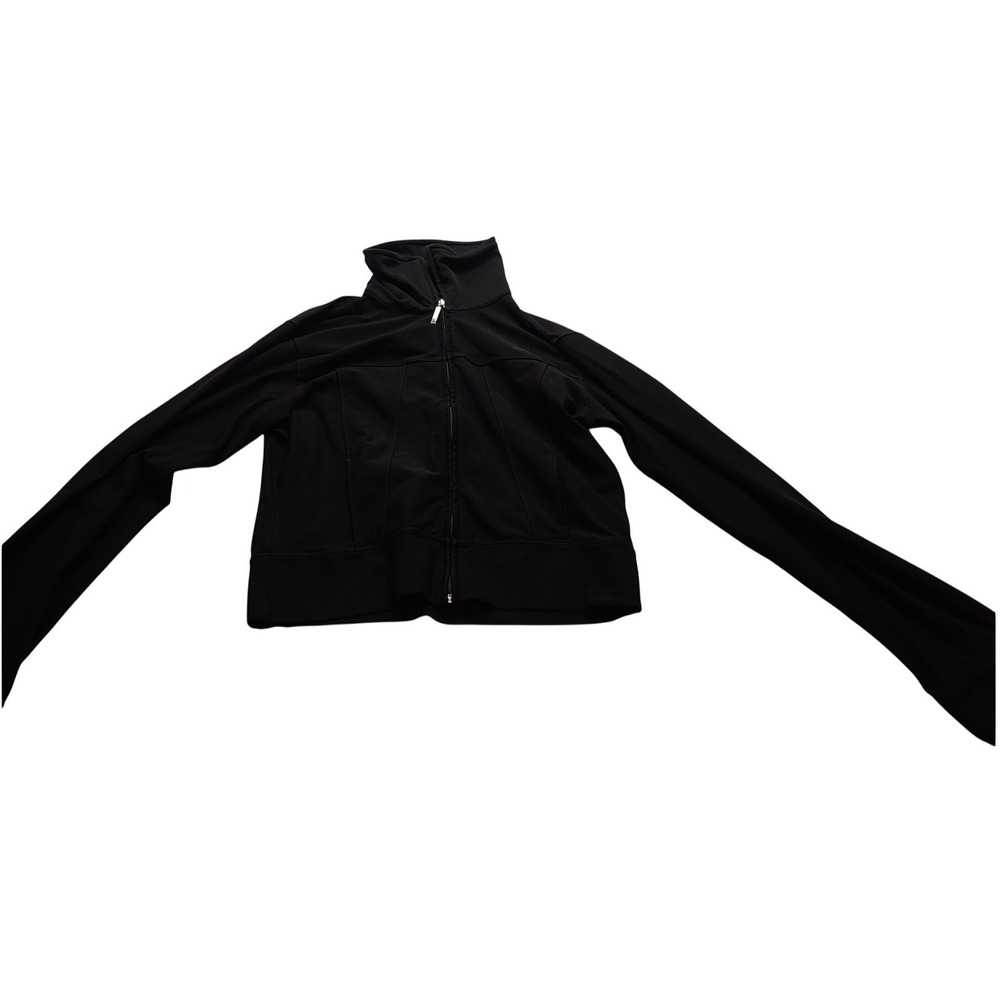 Nikeā Dri-FIT Women's Black Full Zip Track Jacket Mock Neck Activewear S Classic